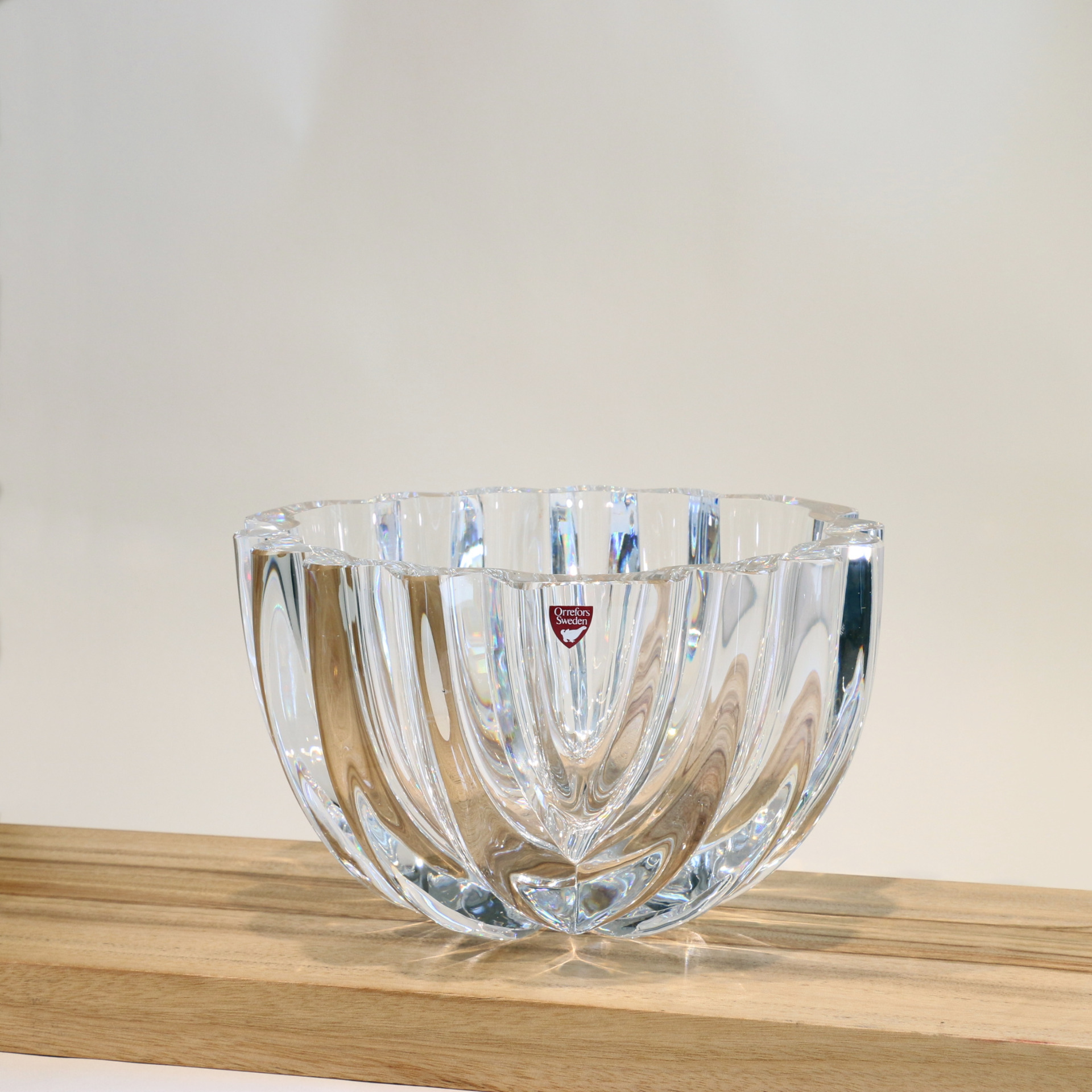 Vintage Orrefors Crystal Bowl 